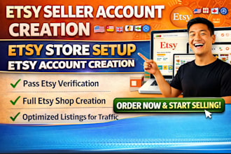 etsy seller account creation, etsy store setup, etsy account creation