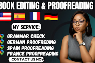 do german, france, spanish profreading grammar checking editing
