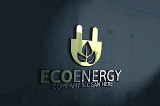 design natural, lawn care, eco, hemp, organic and solar logo