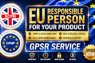 do eu UK responsible person support for cosmetic product gpsr cpnp and scpn