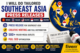 tailored southeast asia press releases vietnam, thailand, malaysia, indonesia