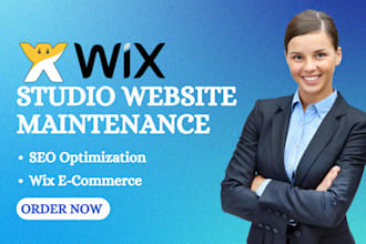 design wix studio website and maintain wix studio website