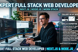 create custom website using next js and node js