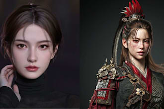 realistic 3d metahuman character 3d game character face rigg for unreal engine5