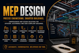 draw your architectural, electrical, plumbing plans, mep drawings