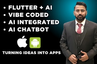 build flutter mobile app with ai integration, chatbot and vibe coding