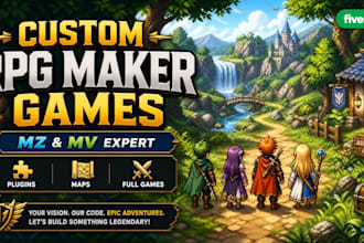 create custom rpg maker mz mv games and plugins