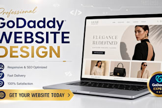 design or redesign a professional godaddy website as a godaddy expert