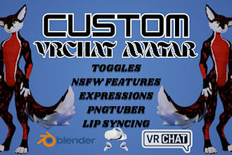 create custom nsfw vrchat avatar with 3d modeling
