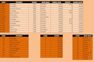 do excel data entry and data processing