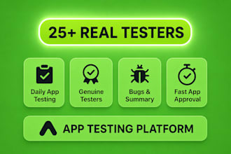 provide 12 app testers google play testers android app testing