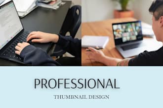 design professional youtube thumbnail in canva