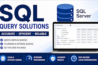 write sql queries and optimize your sql server database