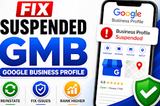 reinstate google business profile and fix suspended gmb