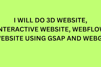 develop animated website interactive website webflow website 3d website