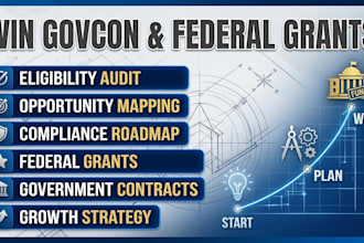 develop govcon strategy federal grant readiness startup funding