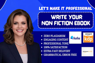 ghostwrite a professional nonfiction or self help ebook