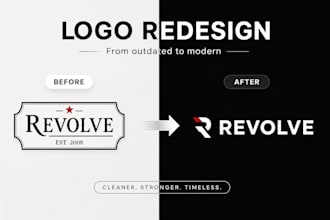 redesign and refresh your logo into a modern brand