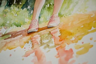 draw  a watercolor illustration
