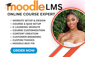 moodle bug fix, set up moodle lms with courses certificates and dashboard