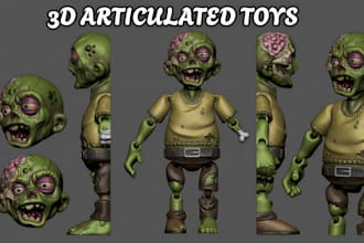 create 3d action figure toy model statue 3d toy image to 3d plush toy