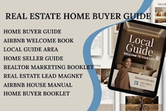 design first time home buyer guide canva template for real estate agents
