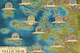 do fantasy continental world map illustration book map map maker cartographer