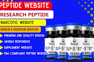build peptide website and fda compliant peptide website store