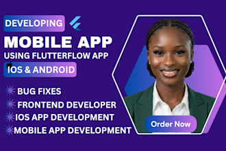 build flutterflow mobile app with firebase no code app development