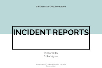 write professional incident reports, risk assessments and business emails