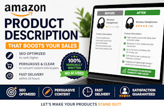 write amazon product descriptions in italian