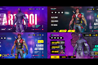 create stunning UI UX design, hud, menus and UI animation using unreal engine