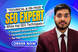 do technical and on page SEO with full website audit