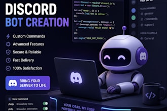 create a custom discord bot for u fully customizable