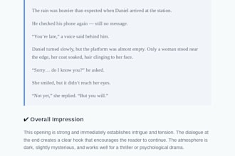 real reader feedback for your story