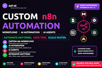 build n8n ai agent, n8n automation, n8n workflow and ai workflow automation