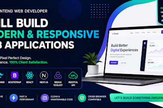 be your professional front end web developer