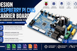 design raspberry pi cm5 carrier board and embedded hardware pcb