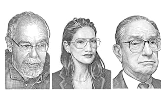 draw a hedcut wsj portrait style from photo