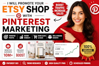 do etsy promotion pinterest marketing  etsy  organic traffic