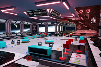 create interactive custom vrchat world 3d environment metaverse vrc world vrchat