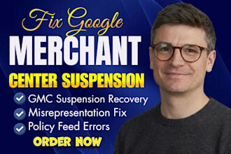 fix google merchant center misrepresentation and suspension, gmc shopping ads
