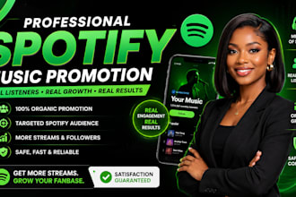 do organic spotify promotion to boost streams, listeners, and followers
