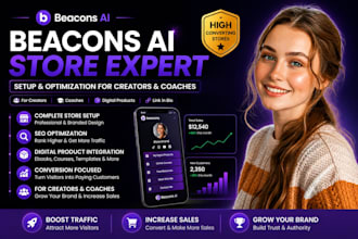 design and optimize your beacons ai store for creators to boost sales