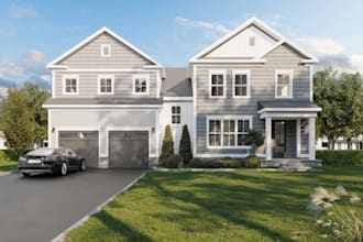 rehabilite old building,exterior finishes,landscape design,property render,porch