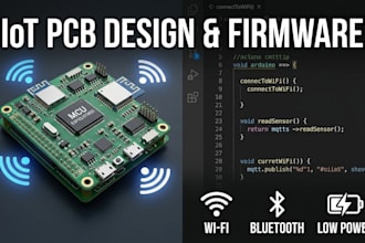design iot pcb and firmware for esp32 arduino and stm32