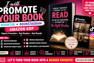 do booktok promotion bookstagram promotion amazon kdp