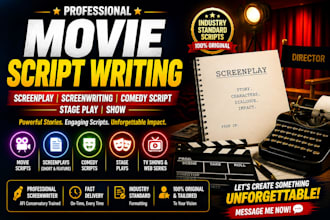 do movie script writing screenplay screenwriting comedy script stage play show