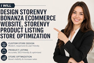 design storenvy ecommerce website, storenvy product listing store optimization
