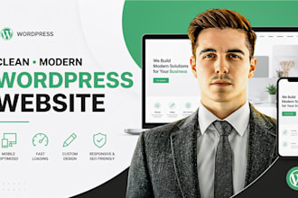 build a clean, modern mobile optimized wordpress website